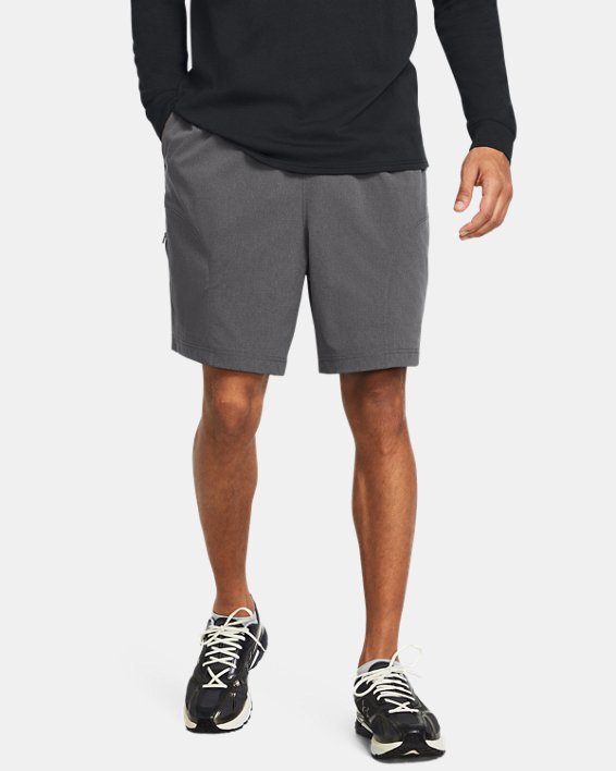 Men's UA Unstoppable Vent Shorts, Gray, pdpMainDesktop image number 0